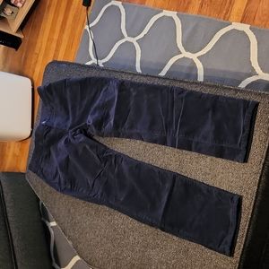 womens chaps blue corduroy pants size 10